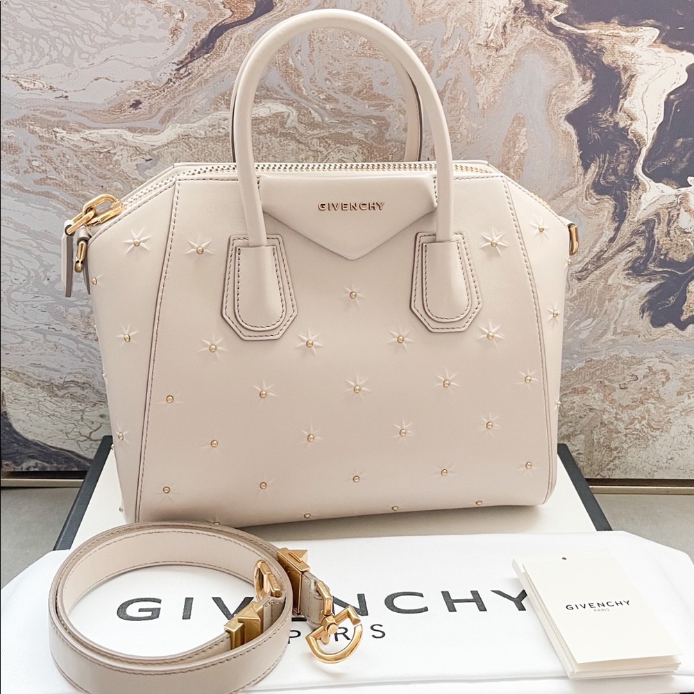 Givenchy Small Studded Antigona Leather Tote